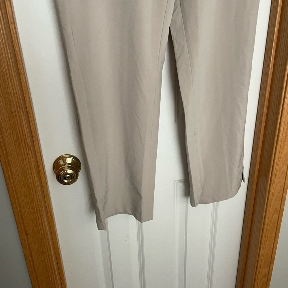Coolibar Wide Leg Pants Cream/Tan Size Medium UPF 50+ - Picture 6 of 11